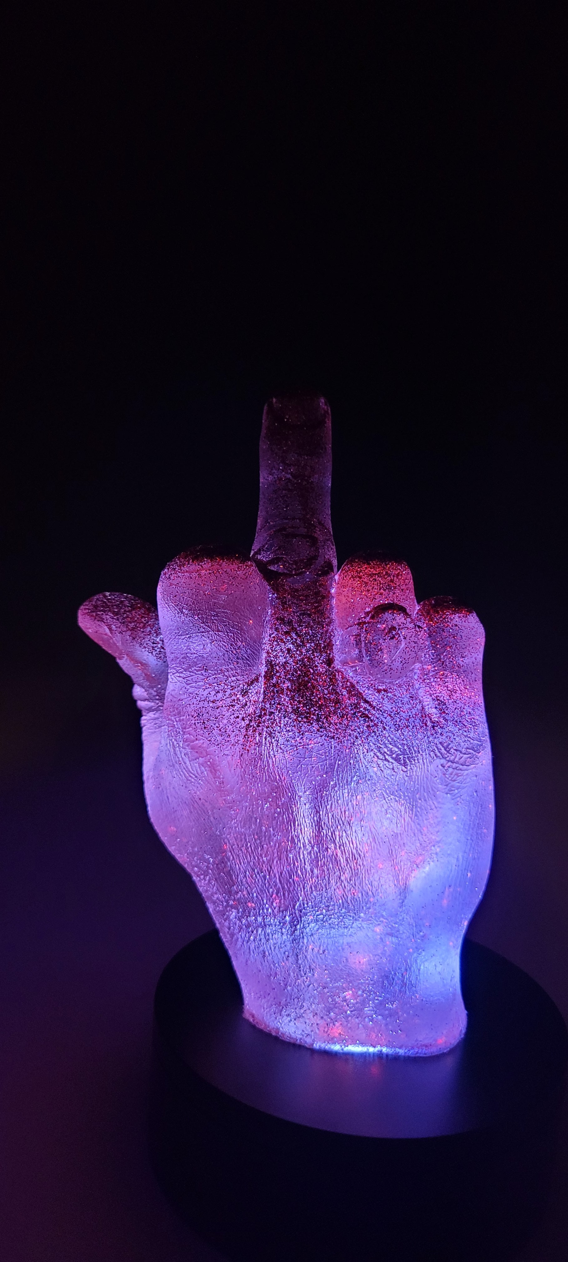 Crystal fck,  clear &  glitter